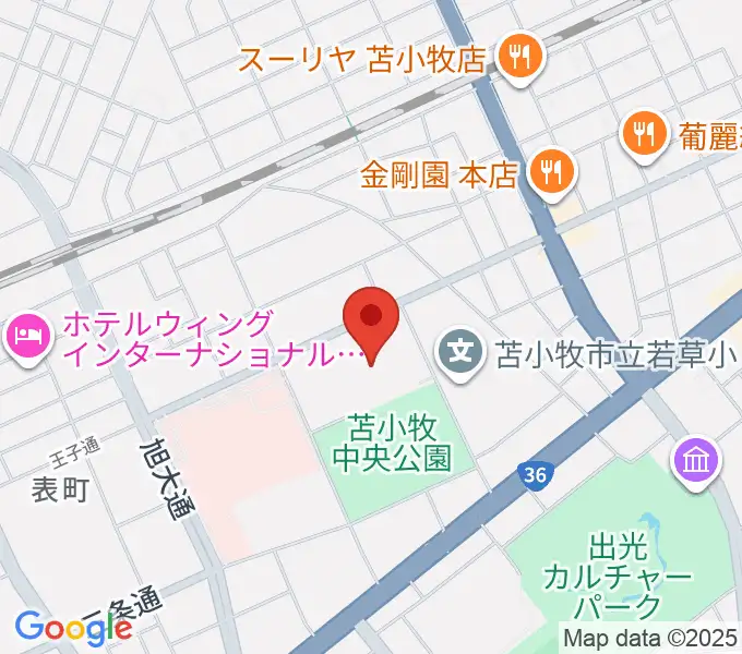 nepiaアイスアリーナの地図
