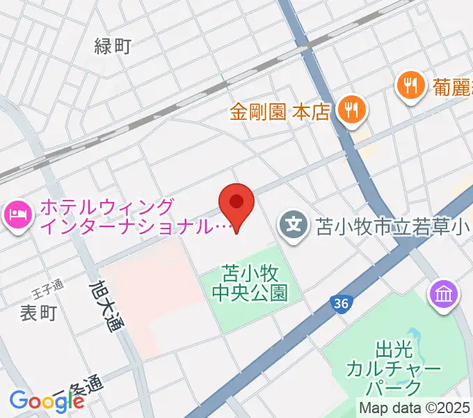 nepiaアイスアリーナの地図