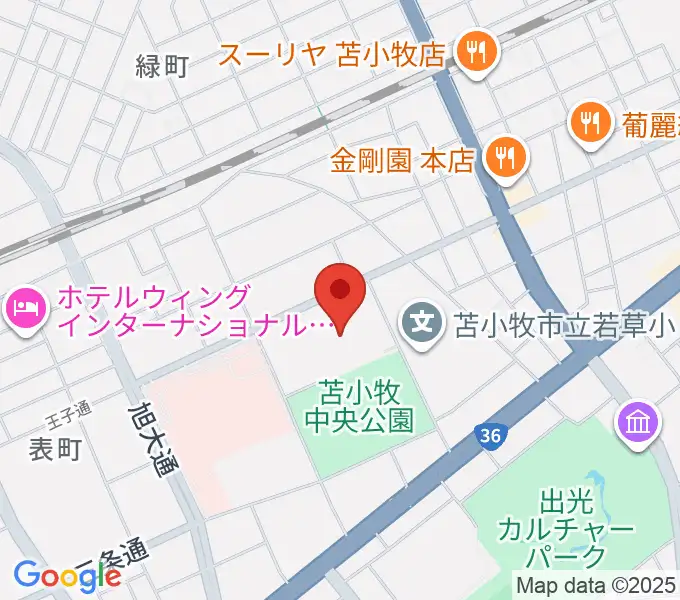 nepiaアイスアリーナの地図