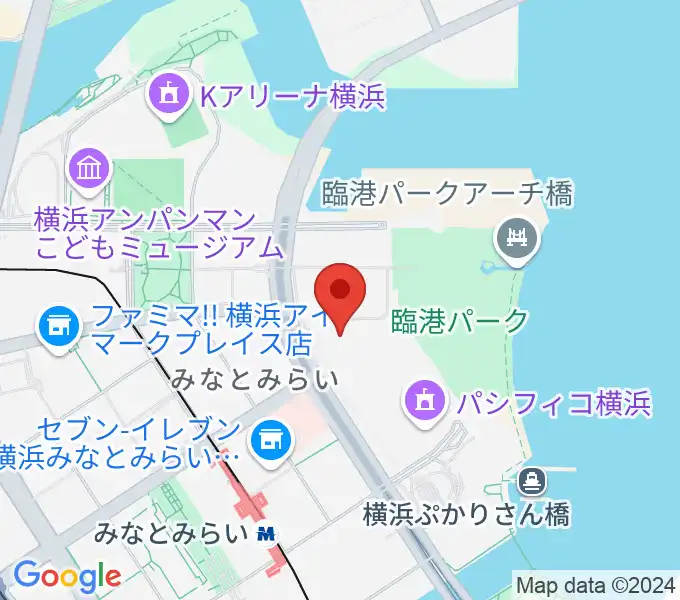 パシフィコ横浜 アネックスホールの地図