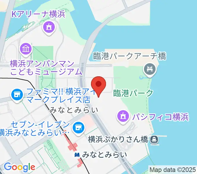 パシフィコ横浜 アネックスホールの地図