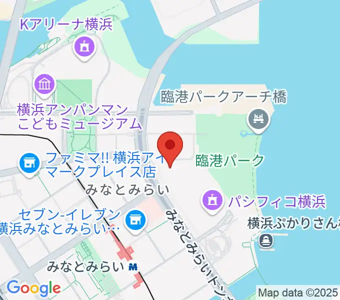 パシフィコ横浜 アネックスホールの地図