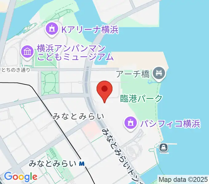 パシフィコ横浜 アネックスホールの地図