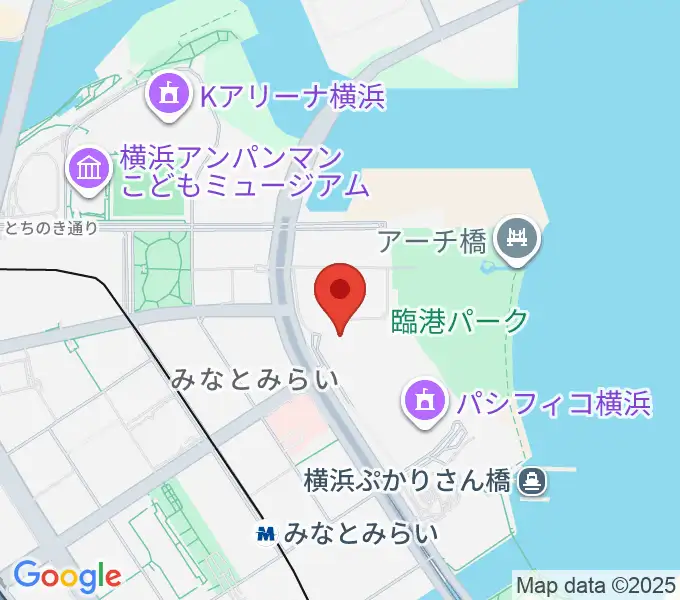 パシフィコ横浜 アネックスホールの地図