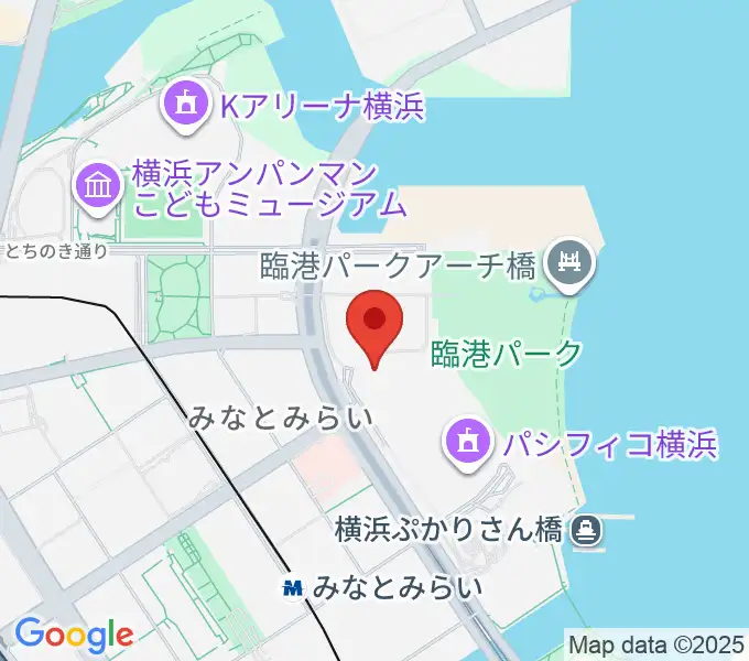 パシフィコ横浜 アネックスホールの地図