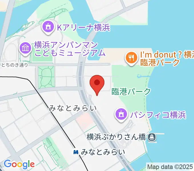 パシフィコ横浜 アネックスホールの地図