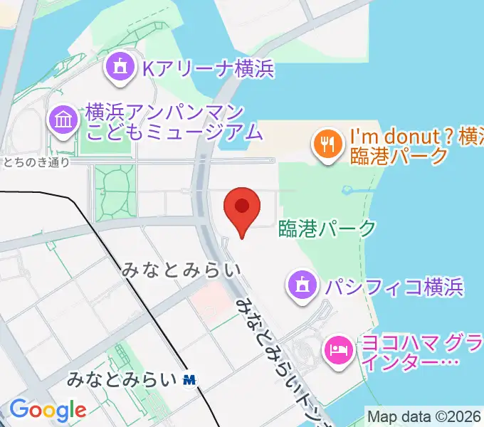 パシフィコ横浜 アネックスホールの地図