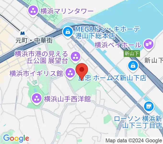 大佛次郎記念館の地図