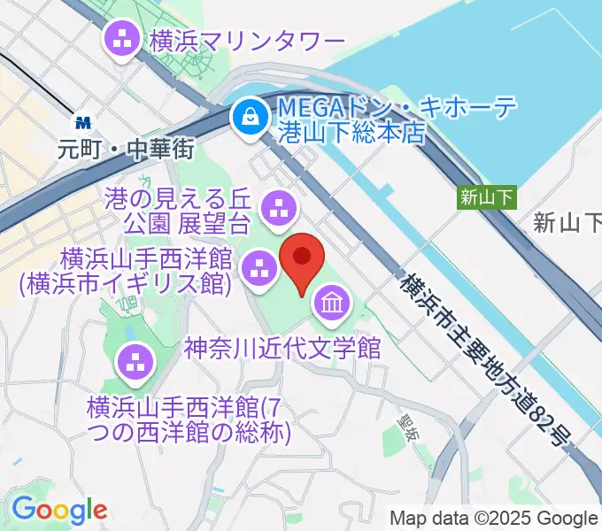 大佛次郎記念館の地図