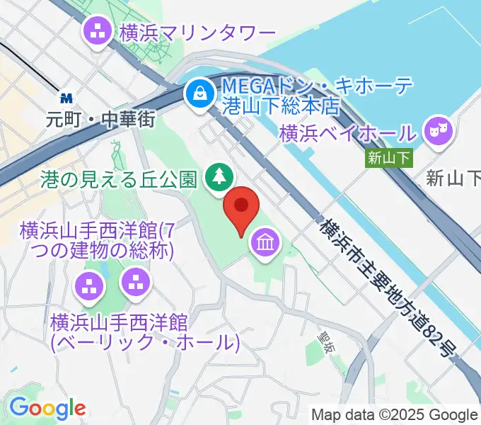 大佛次郎記念館の地図