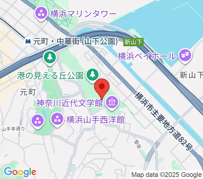 大佛次郎記念館の地図