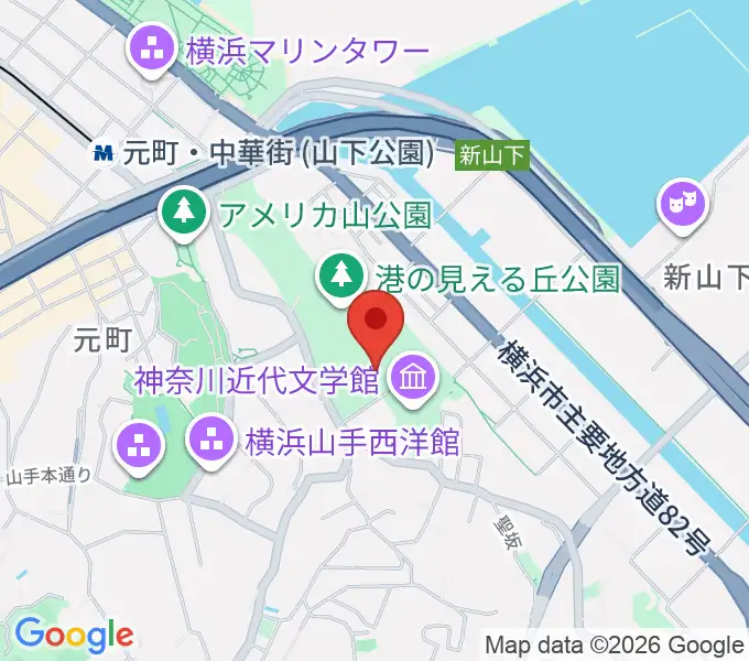 大佛次郎記念館の地図