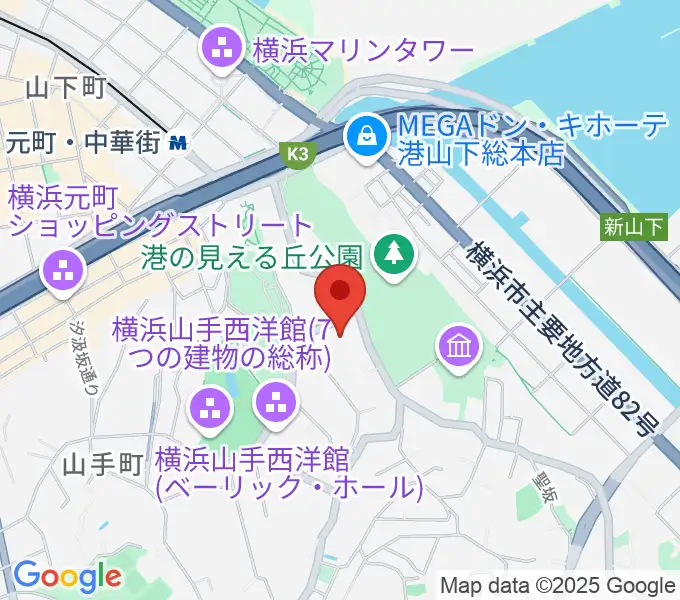 岩崎博物館 ゲーテ座記念の地図