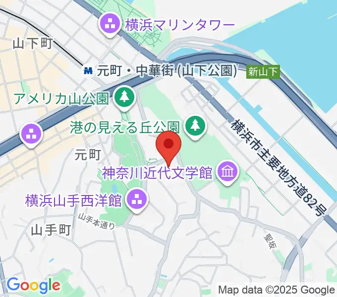 岩崎博物館 ゲーテ座記念の地図