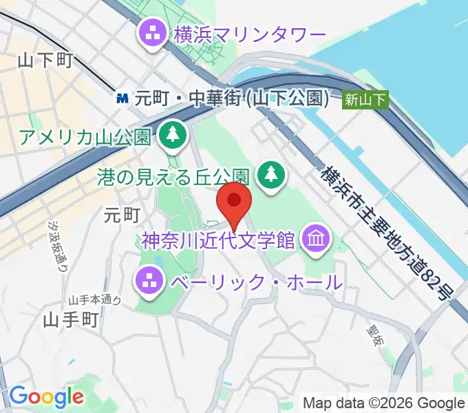 岩崎博物館 ゲーテ座記念の地図