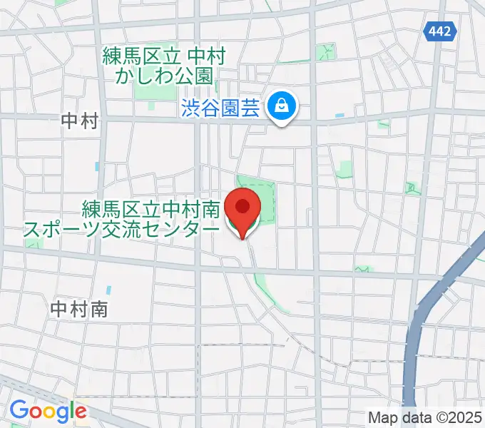 練馬区立中村南スポーツ交流センターの地図