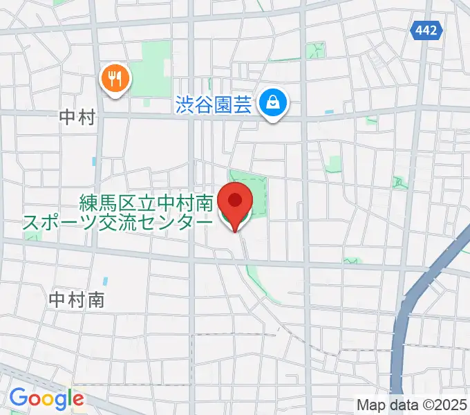 練馬区立中村南スポーツ交流センターの地図