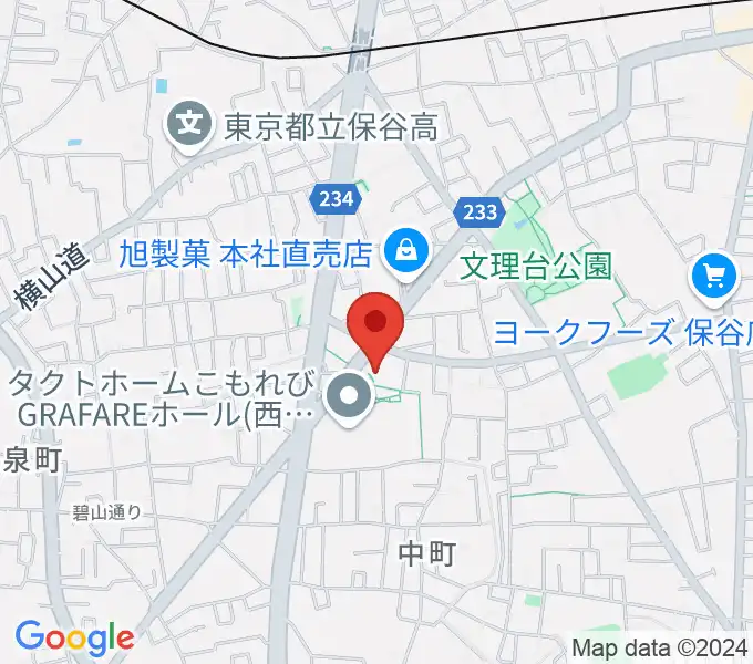 西東京市スポーツセンターの地図