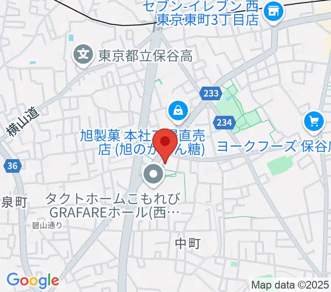 西東京市スポーツセンターの地図