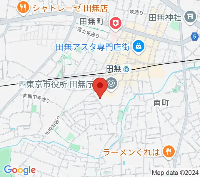 西東京市南町スポーツ・文化交流センターきらっとの地図