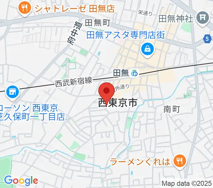 西東京市南町スポーツ・文化交流センターきらっとの地図