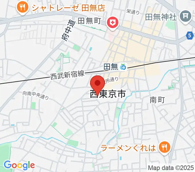 西東京市南町スポーツ・文化交流センターきらっとの地図