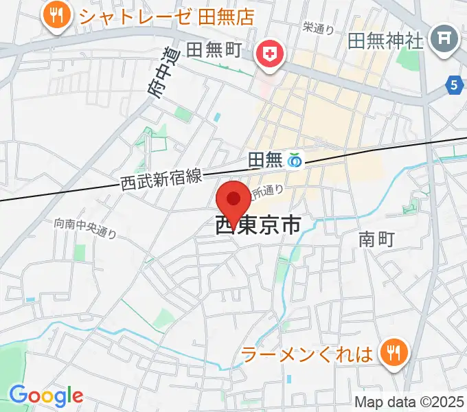 西東京市南町スポーツ・文化交流センターきらっとの地図