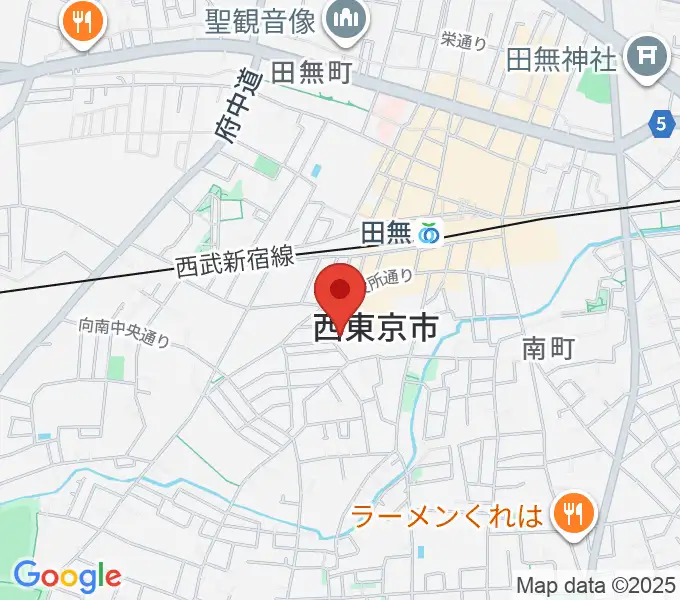 西東京市南町スポーツ・文化交流センターきらっとの地図