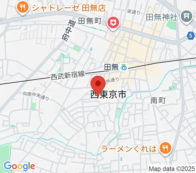 西東京市南町スポーツ・文化交流センターきらっとの地図