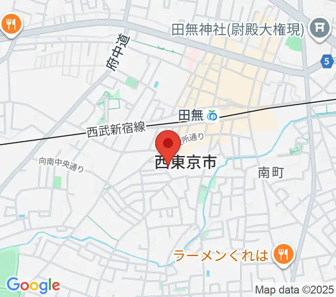 西東京市南町スポーツ・文化交流センターきらっとの地図
