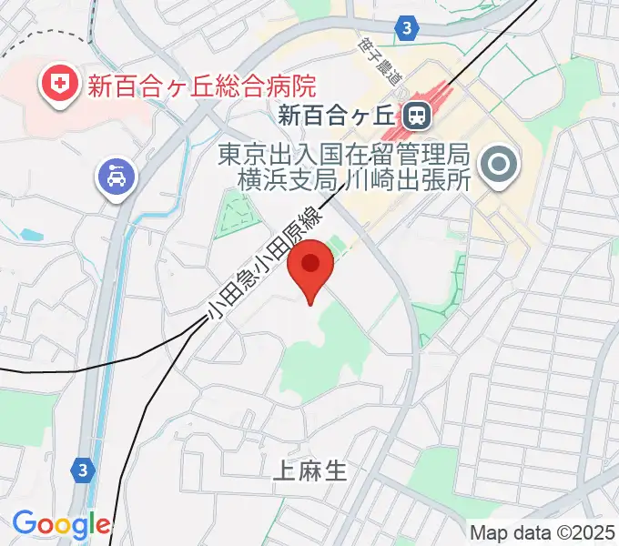 川崎市麻生スポーツセンターの地図