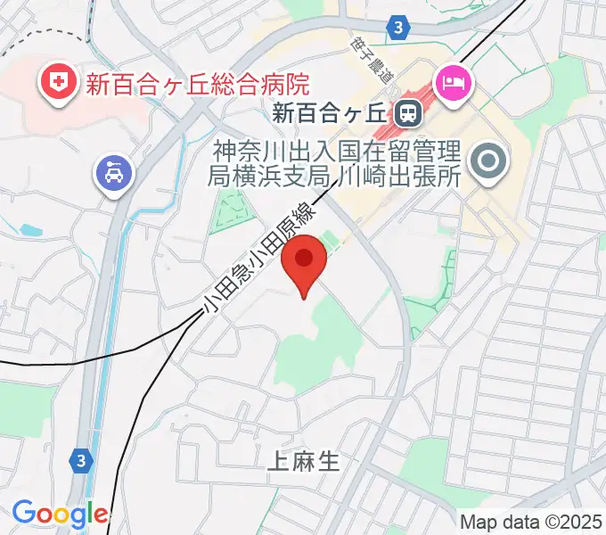 川崎市麻生スポーツセンターの地図