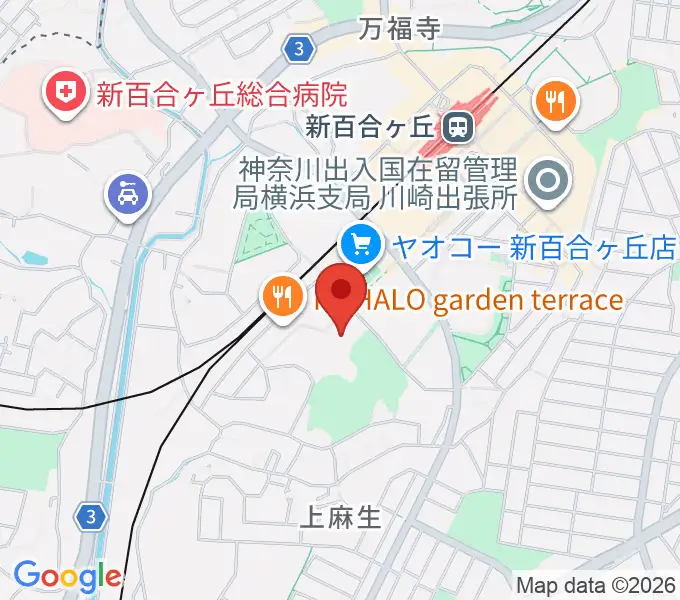 川崎市麻生スポーツセンターの地図