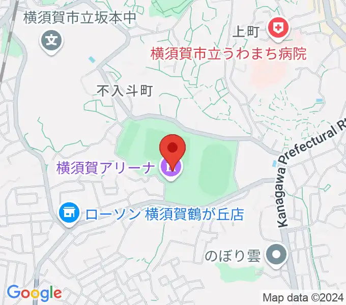 横須賀アリーナの地図