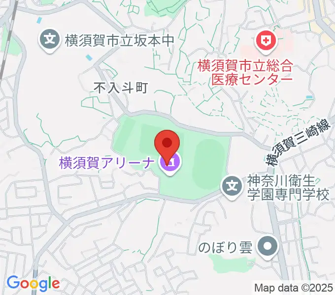 横須賀アリーナの地図