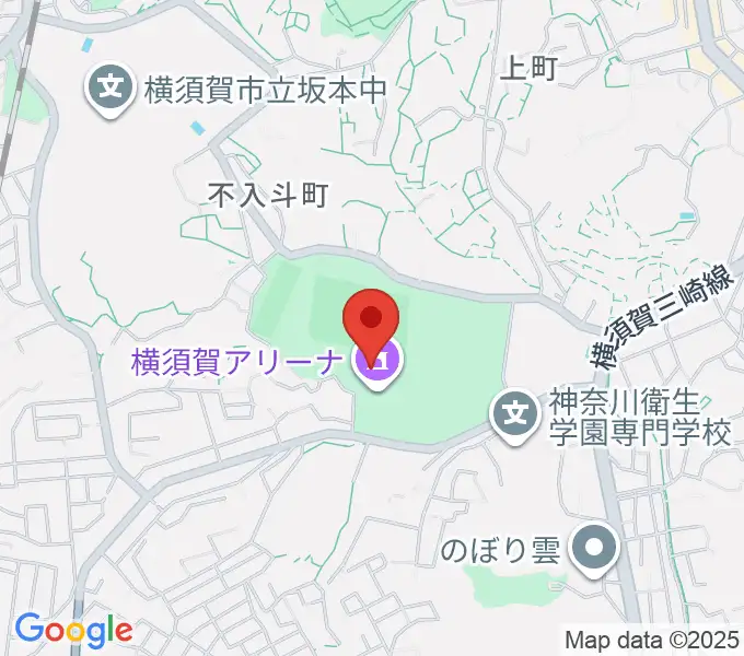 横須賀アリーナの地図