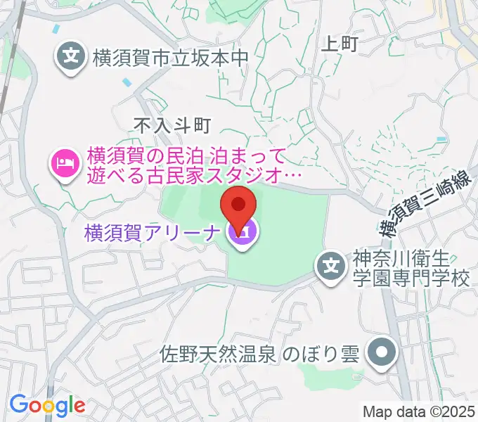 横須賀アリーナの地図