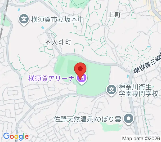 横須賀アリーナの地図