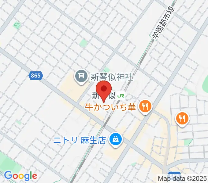 札幌市北区体育館の地図