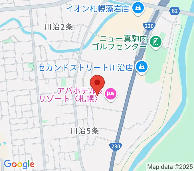 札幌市南区体育館の地図