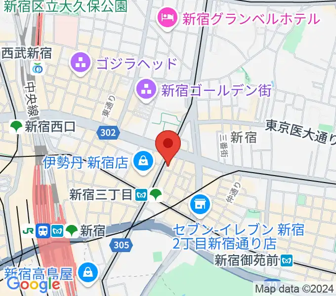 キノシネマ新宿の地図