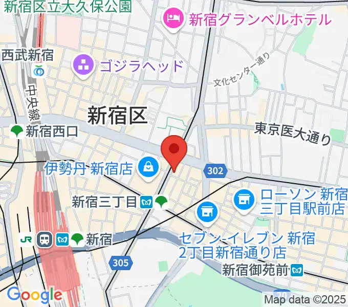 キノシネマ新宿の地図