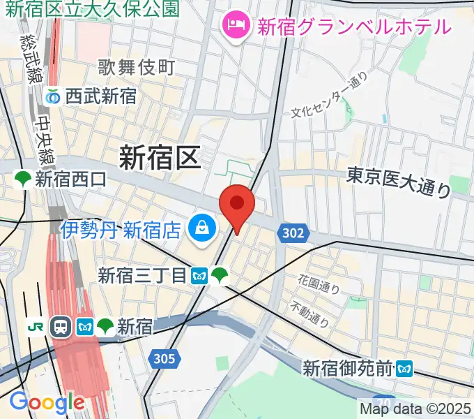 キノシネマ新宿の地図