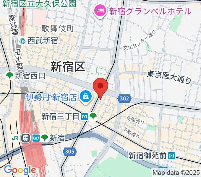 キノシネマ新宿の地図