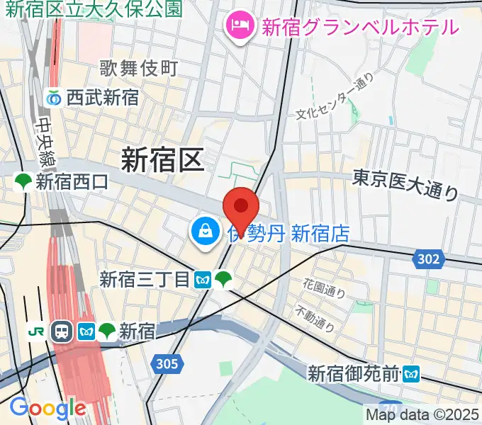 キノシネマ新宿の地図