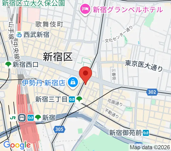 キノシネマ新宿の地図