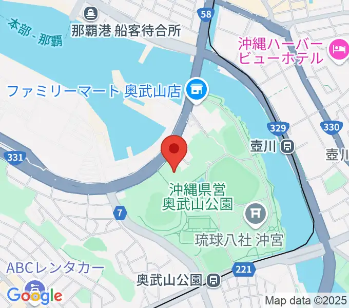 沖縄県立武道館の地図
