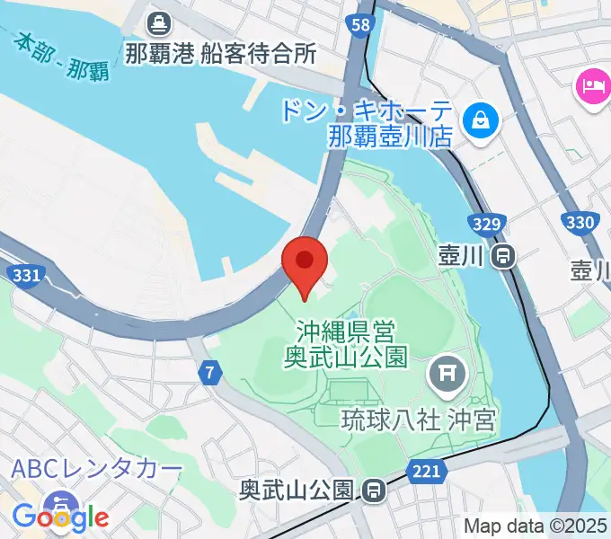 沖縄県立武道館の地図