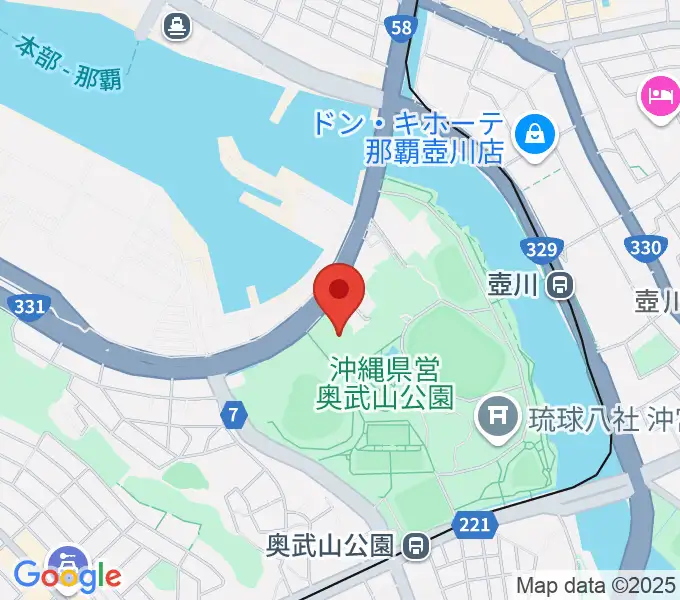 沖縄県立武道館の地図