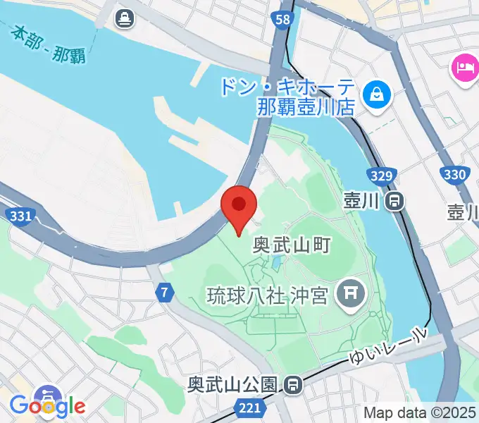 沖縄県立武道館の地図